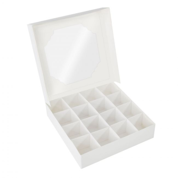 Verpackung für Pralinen / 16 Vertiefungen - 5 Stück